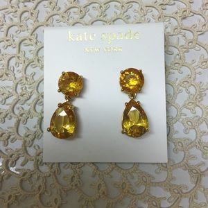 🌸Kate Spade Golden Crystal Earrings